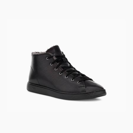 UGG Pismo High Cozy Black Sneakers for Men (VWLK72013)